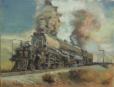 Union Pacific "Big Boy". Oil on canvas 20" x 26". (c) Vernon Rowe